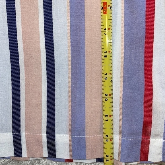MISS ME COLORED STRIPED VISCOSE PANT Sz. L - Picture 9 of 16